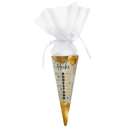 Rentnertüte mit Name zum Ruhestand