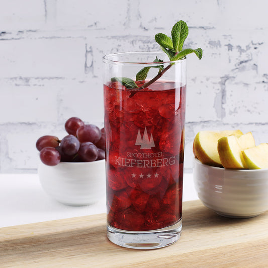 Trinkglas inkl. Gravur des Logos