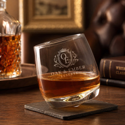 Whiskyglas mit Logo