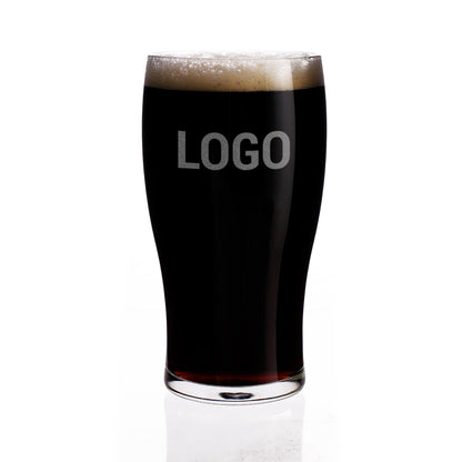 Schlichtes Bierglas inkl. Gravur des Logos