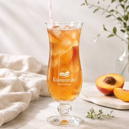 Cocktailglas mit Gravur des Logos