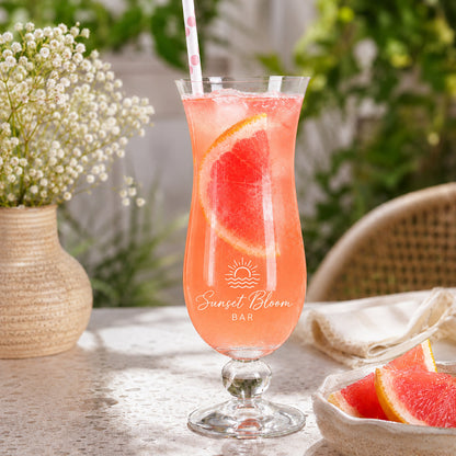 Cocktailglas mit Logo