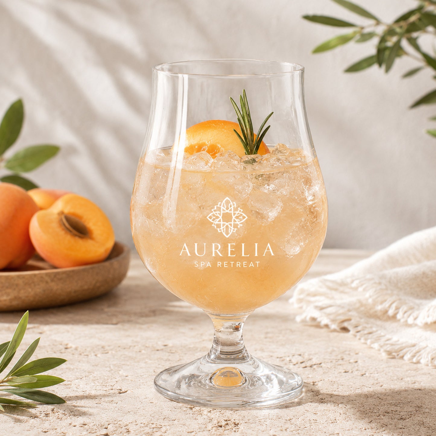 Cocktailglas mit Logogravur
