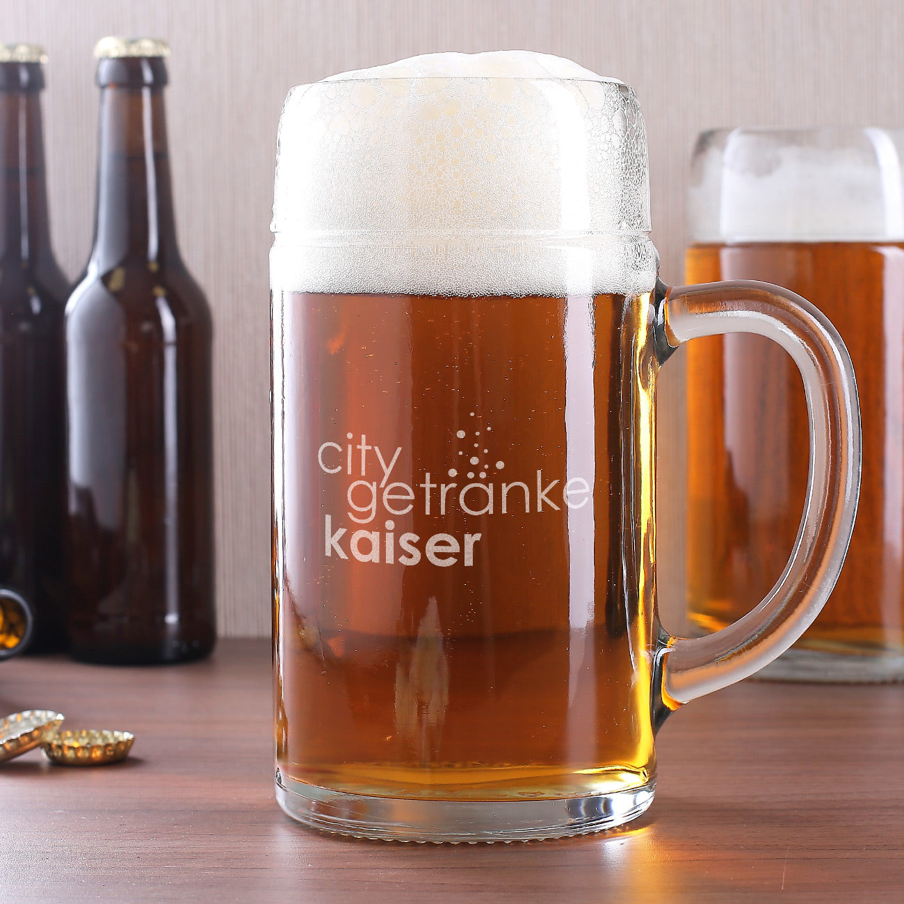 Maßkrug inkl. Gravur des Logos