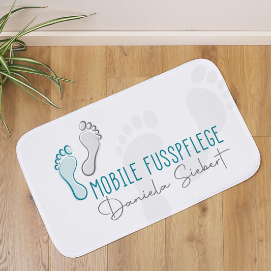 Kleiner Badeteppich mit eigenem Design und Logo