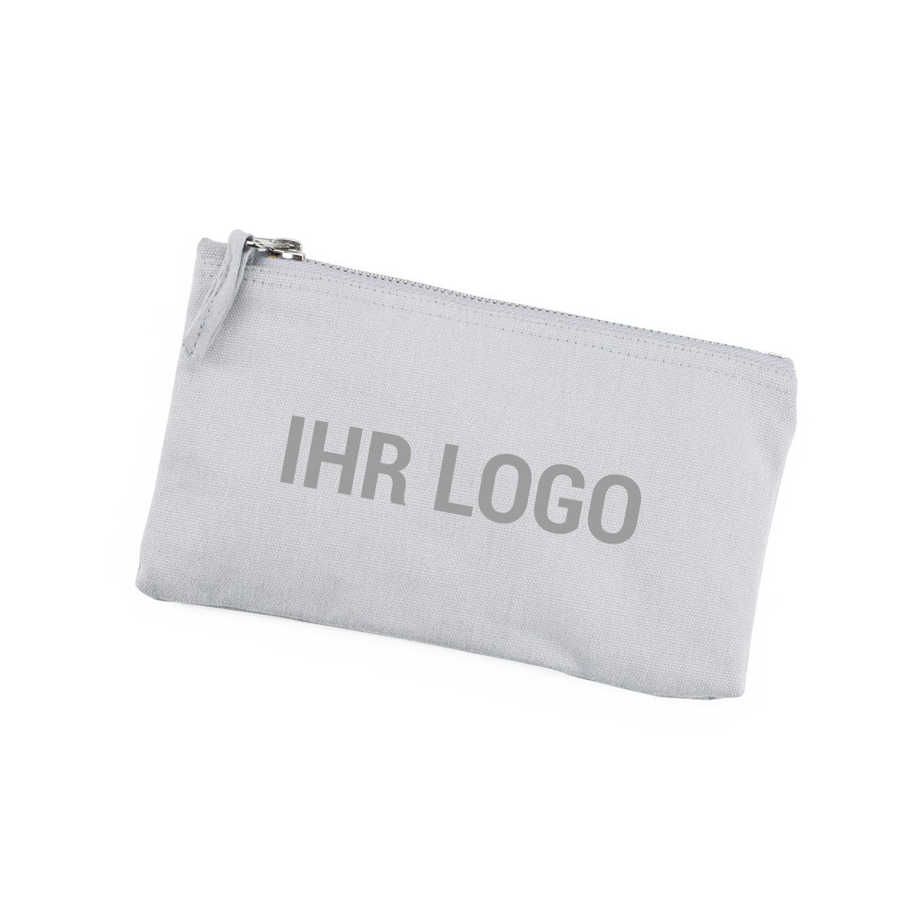 Beautycase, grau, inkl. Druck des Logos in zwei versch. Größen