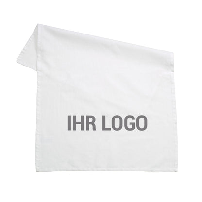 Weißes Geschirrtuch inkl. Druck des Logos