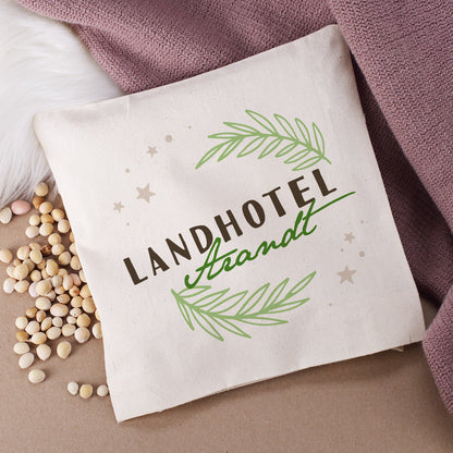 Kirschkernkissen mit Logo bedruckt