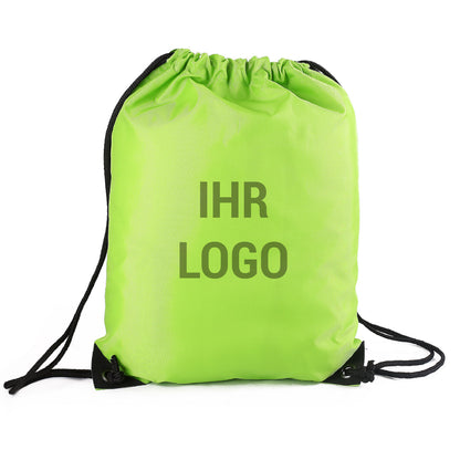 Bedruckter Turnbeutel mit Firmenlogo in versch. Farben