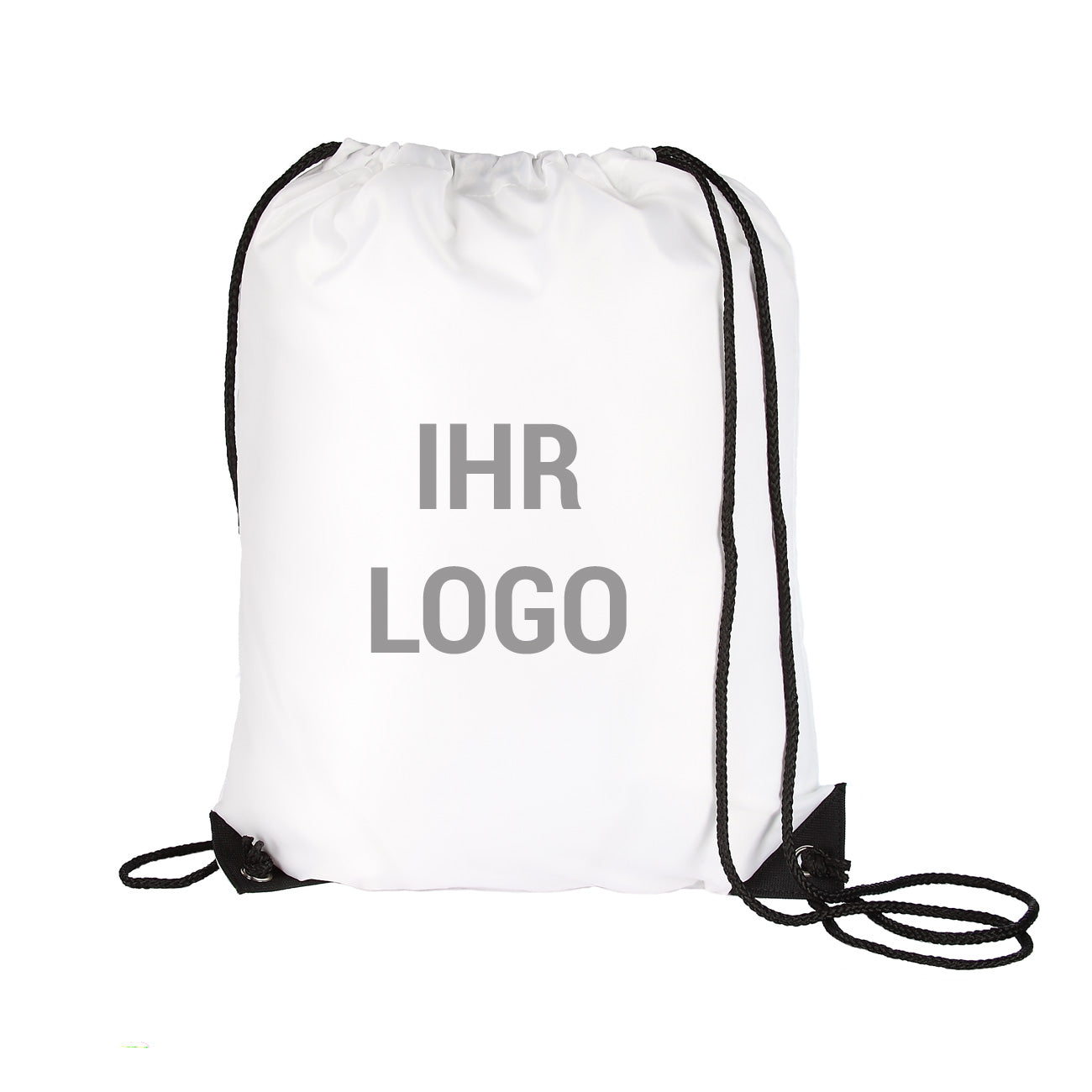 Bedruckter Turnbeutel mit Firmenlogo in versch. Farben