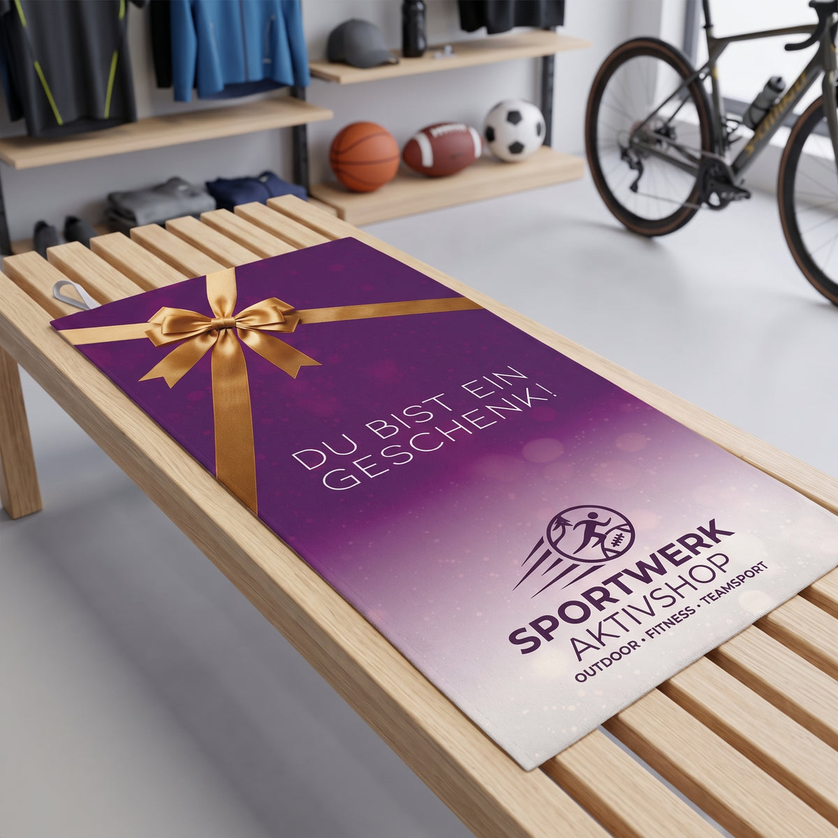 Microfaser-Handtuch mit eigenem Design und Firmenlogo | Personalisiertes Sporthandtuch mit eigenem Design