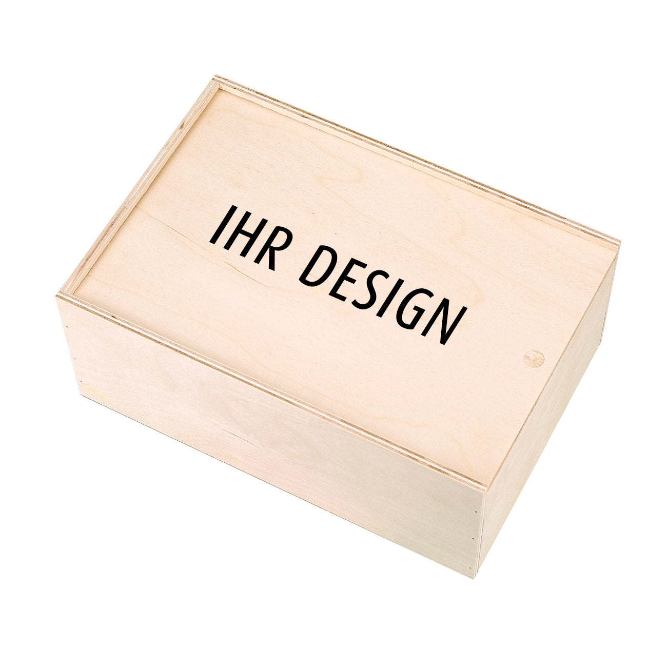 Bedruckte Holzbox mit Schiebedeckel mit eigenem Design