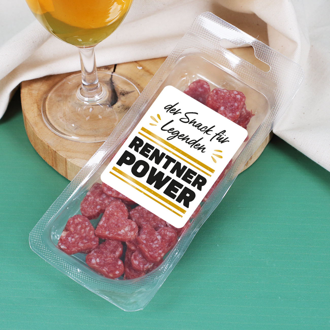 Legende geht in Rente - Geschenkset zur Rente mit Bier, Glas und Snack