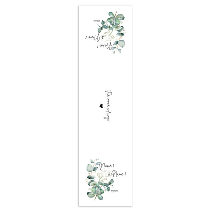 Tischläufer "Eukalyptus" mit Namen und Datum