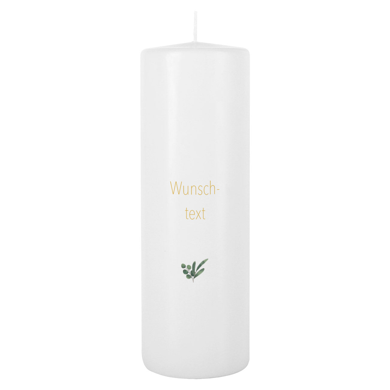Wunschtext auf Hochzeitskerzen