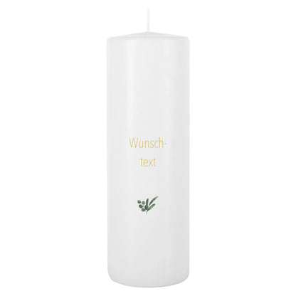 Wunschtext auf Hochzeitskerzen