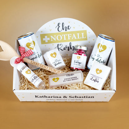 Ehe Notfall Korb als Geschenk zur Hochzeit