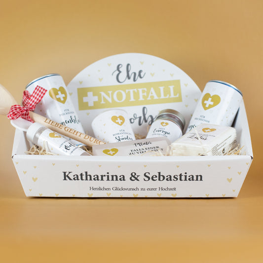 Ehe Notfall Korb als Geschenk zur Hochzeit