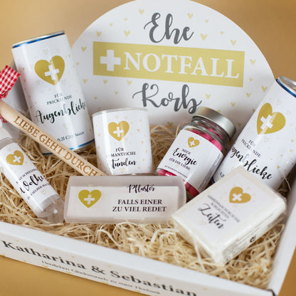 Ehe Notfall Korb als Geschenk zur Hochzeit