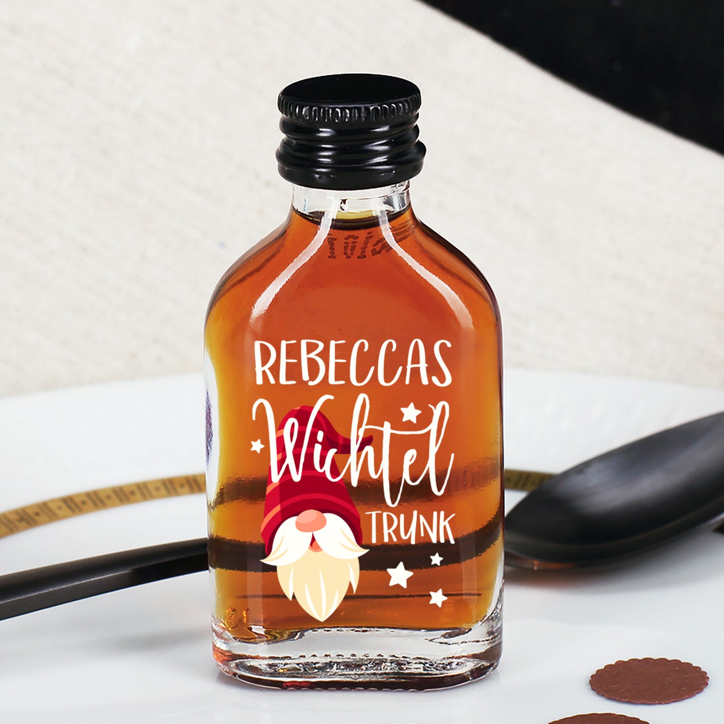 Personalisierter Schnaps zu Weihnachten - Wichteltrunk