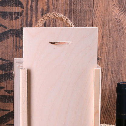 Bedruckte Flaschenverpackung aus Holz mit Ihrem Firmenlogo
