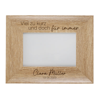 Bilderrrahmen zum Andenken Querformat ohne Bild