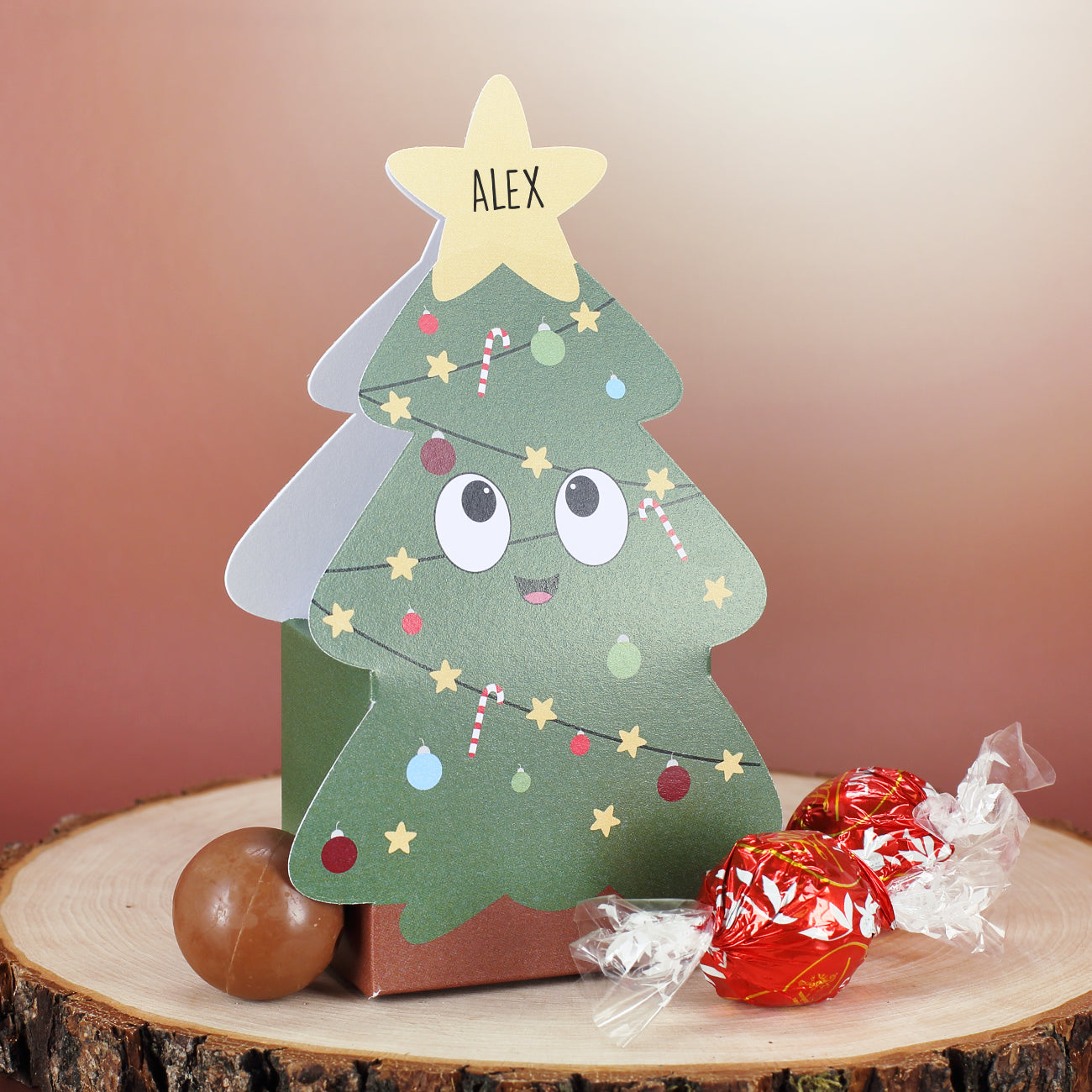 Pralinen in Weihnachtsbox