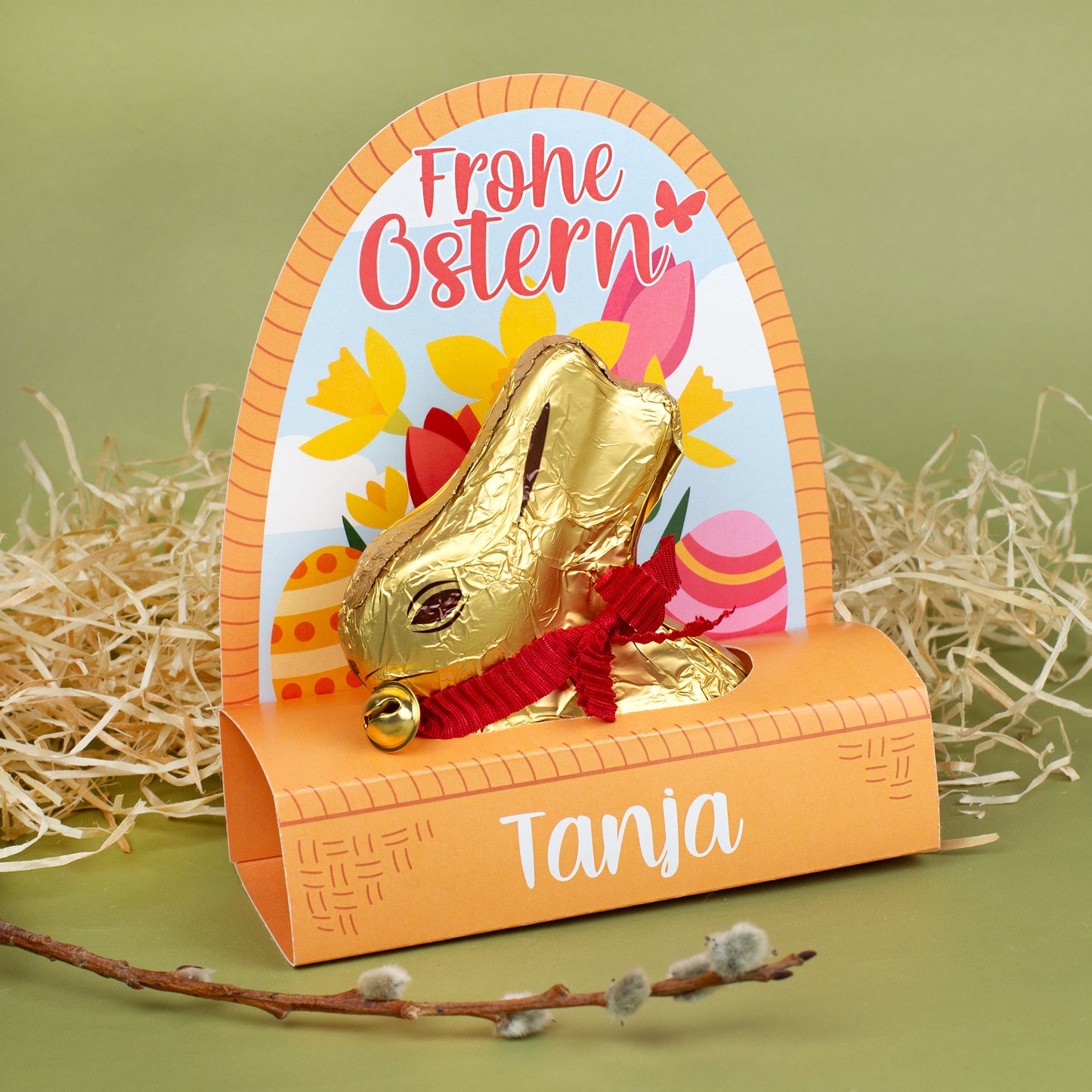 Lindt Goldhase 100g mit Name personalisiert