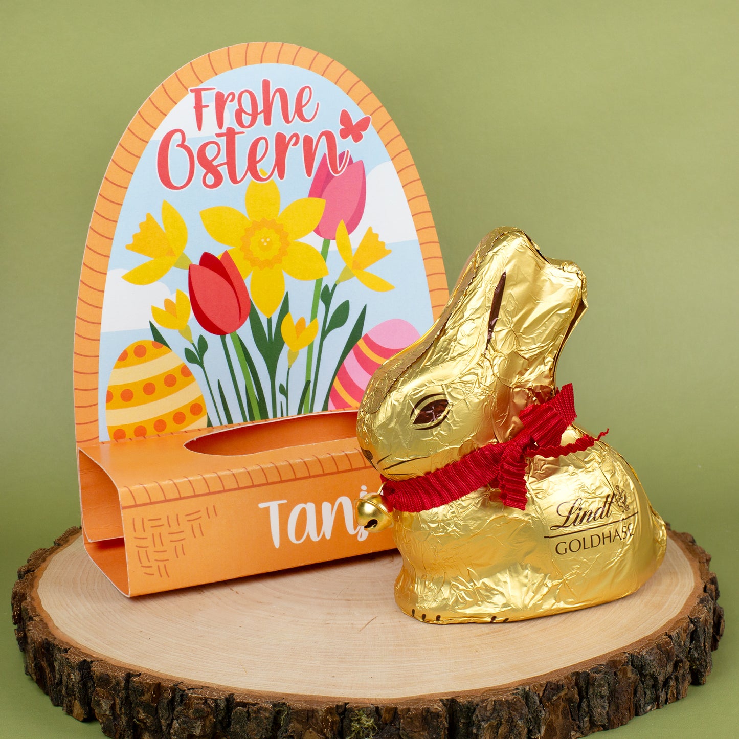 Lindt Goldhase 100g mit Name personalisiert