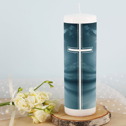 Trauerkerze mit Name und Datum - Wenn die Sonne des Lebens untergeht