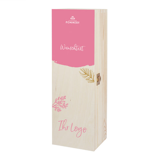 Holzbox "Pommery" - Herbe Rosé