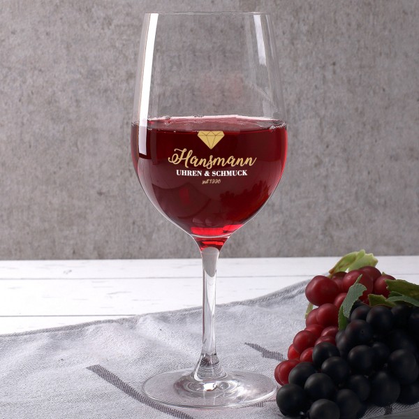 Bedrucktes Weinglas mit Ihrem Logo
