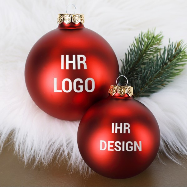 Christbaumkugel mit Ihrem Logo oder Design